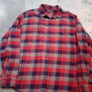 J Crew‎ Mercantile Shirt Plaid Flannel Button Up Womens Sz XL 100% Cotton